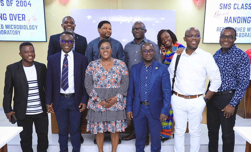 KNUST SMS class of 2004 hands over GH₵527k refurbished microbiology laboratory Reps from the 2004 year group
