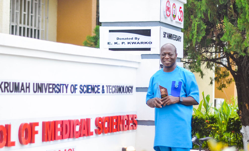 Dr. Ernest K.P. Kwarko, an alumnus from the 1999