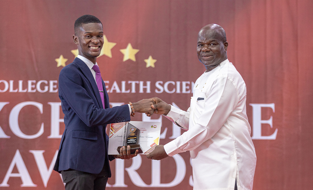 Nana Kwame Asiedu-Amponsah has emerged as the overall best student in the School of Medical Sciences and the College of Health Sciences, Kwame Nkrumah University of Science and Technology (KNUST) at large. His outstanding academic performance, exceptional
