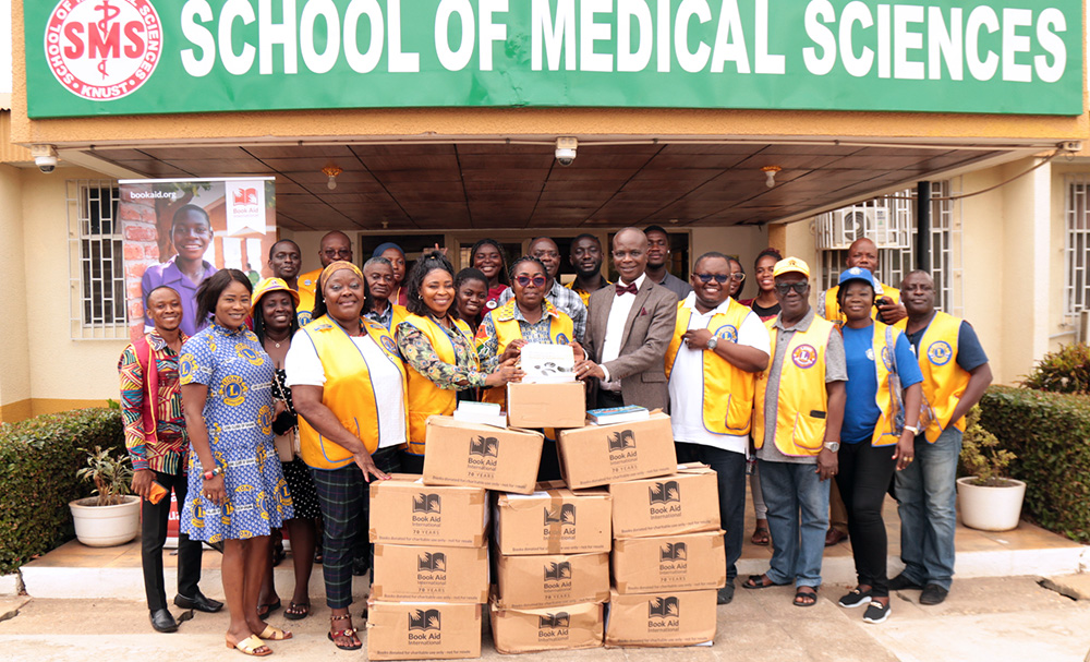 Lions Club International Donates Books worth 45,000ghc to the KNUST School of Medical Sciences