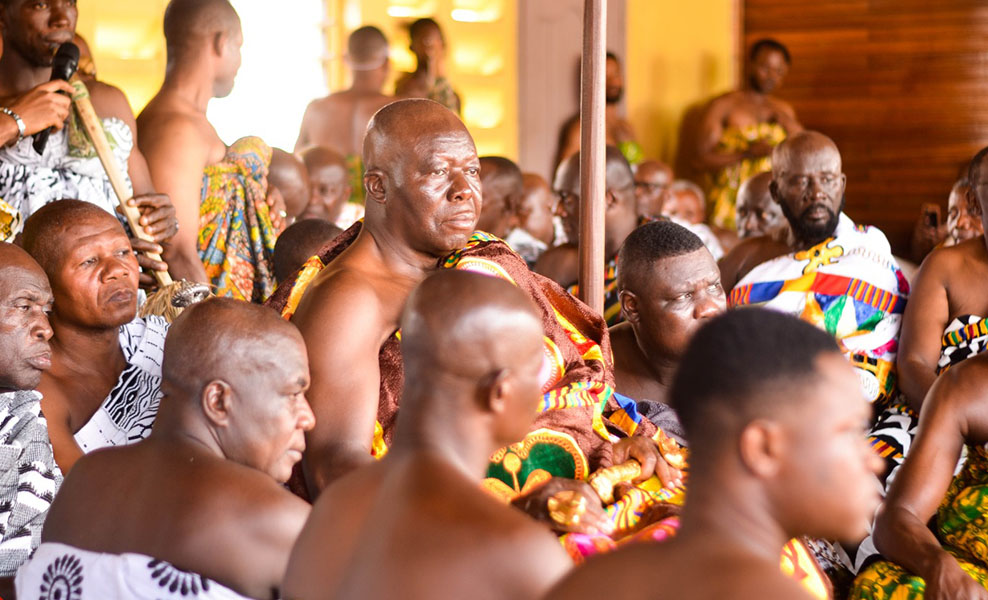 SMS visits Otumfour