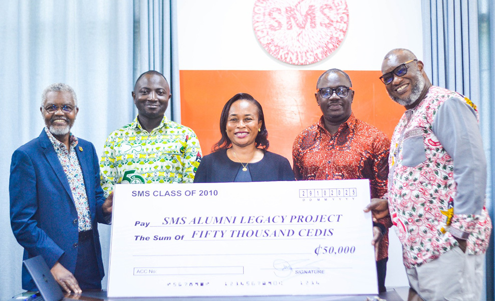 SMS Class of 2010 Donates GHS 50,000 to Support SMS @50 Legacy Project