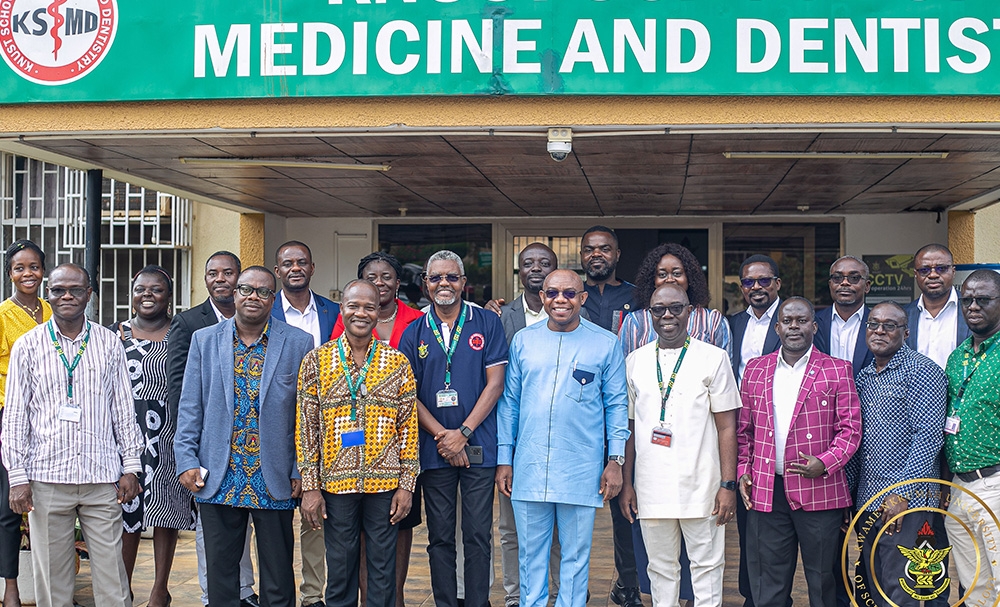 KNUST Medical School 2003-year group refurbishes physiology lab, donates cabinet to KNUST Simulation Centre