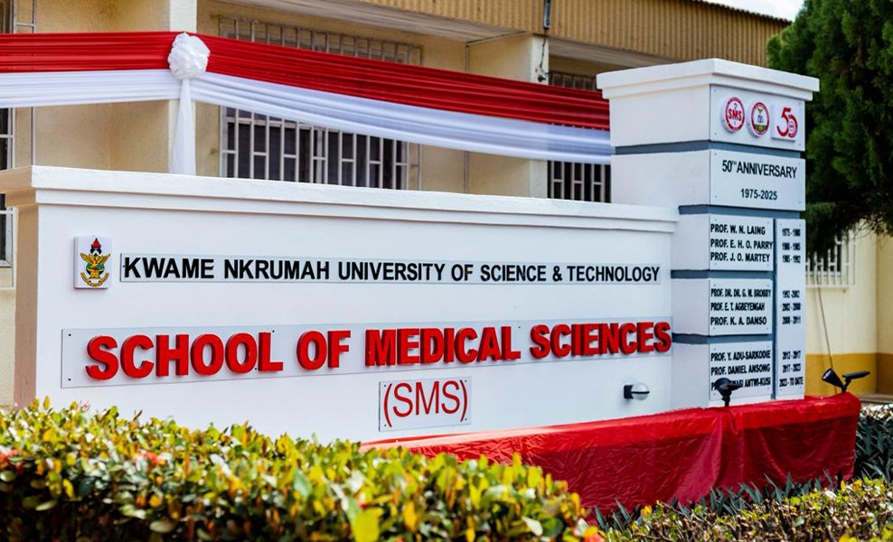 SMS Unveils 50th Anniversary Monument Funded by Alumnus Dr. Ernest K.P. Kwarko